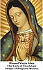 OUR LADY OF GUADALUPE, HELPER OF PREGNANT WOMEN PRAYER CARD
