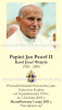 **SPANISH** Special Limited Edition Commemorative John Paul II Beatification Prayer Card