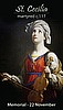 ST CECELIA PRAYER CARD