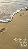 ***NEW*** Footprints in the Sand Prayer Card