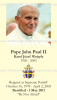 ***NEW*** ENGLISH Special Limited Edition Commemorative John Paul II Beatification Prayer Card